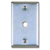 Allen Tel ATBK-CX Stainless Steel Flush Wall Plates For 1 Coax Connector .005